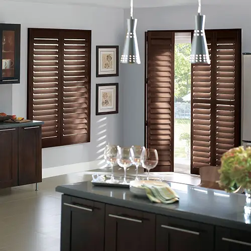 Composite Shutters In Kitchen
