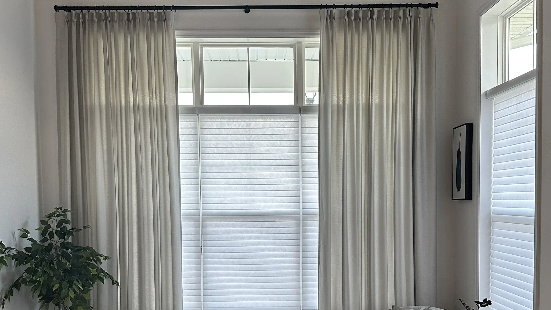 Window Treatments in living room
